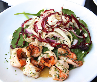 VB3 Baby Spinach and fennel salad with shrimp